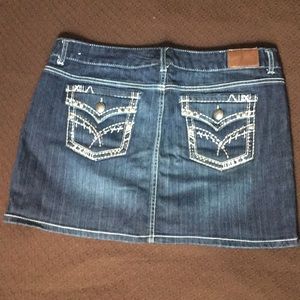 Mini jean skirt